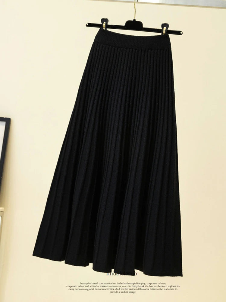 Pleated Long Skirts