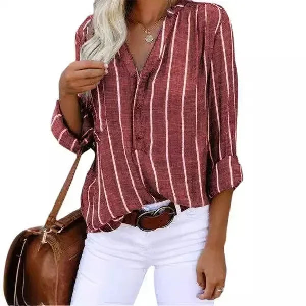 Women's Nice Casual Striped Shirt.