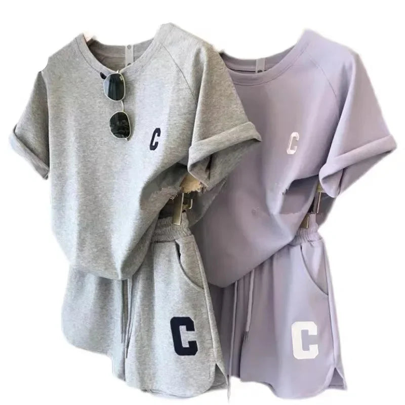 Women Top Shorts Set