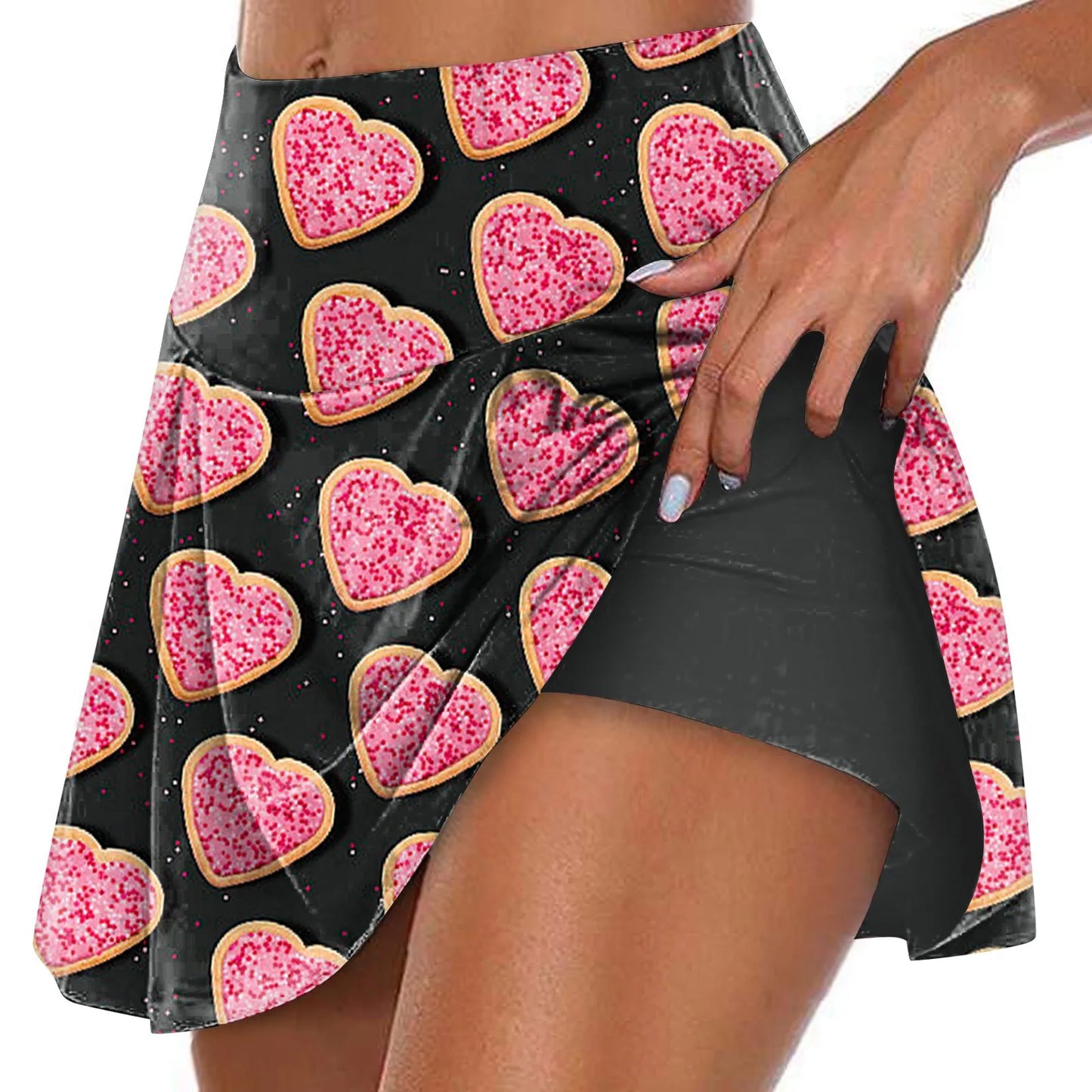 Women's Sports Elastic Tennis Skirt