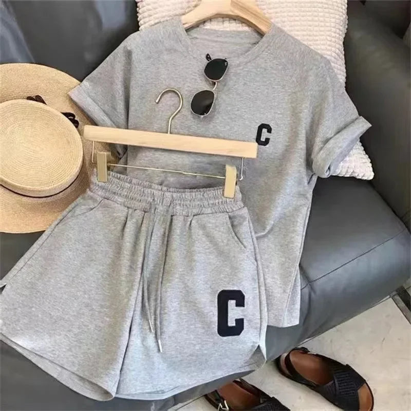Women Top Shorts Set