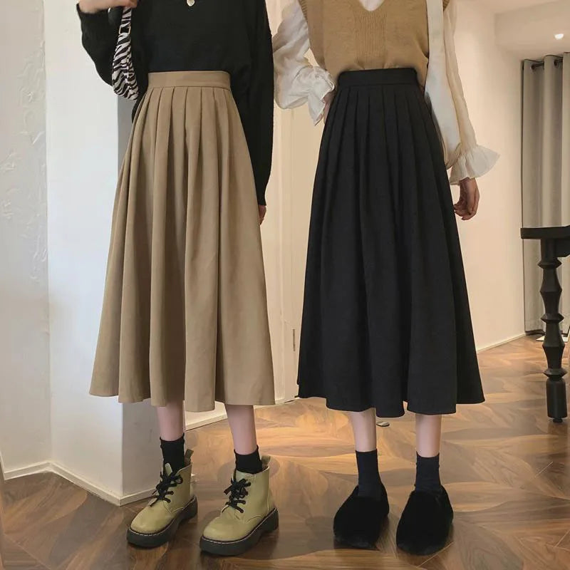 Lucy Vintage Pleated Skirt