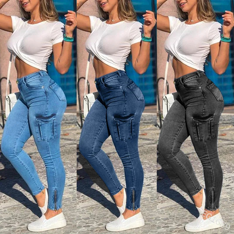 Women Ripped Hole Jeans