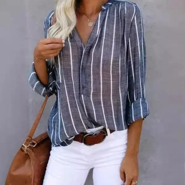 Women's Nice Casual Striped Shirt.