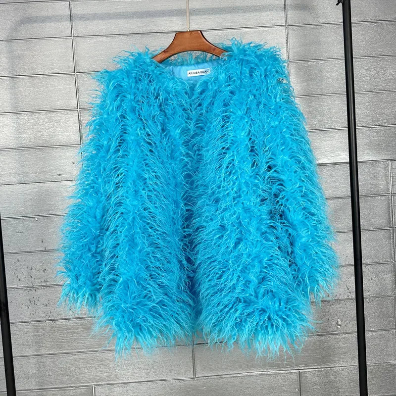 Women Colorful Coat Jacket