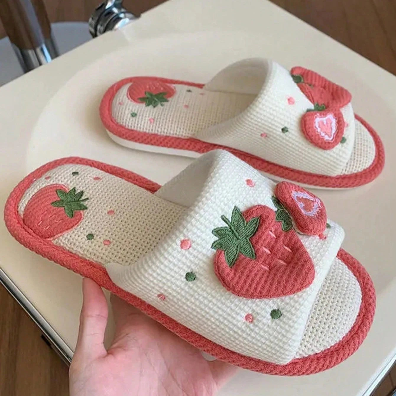 Comfortable Linen Home Slippers