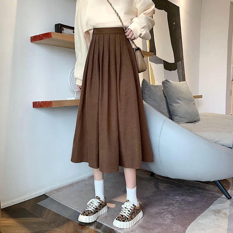 Lucy Vintage Pleated Skirt