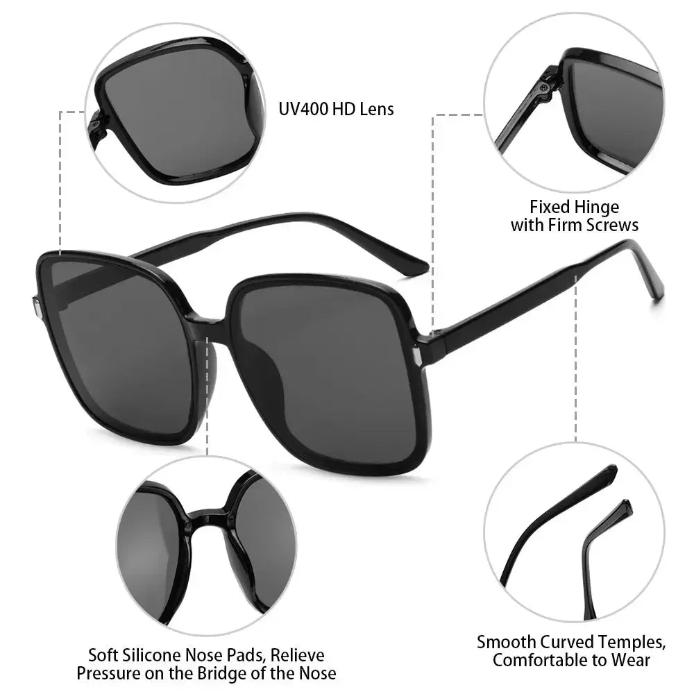 Women's Big Frame Vintage Sunglasses