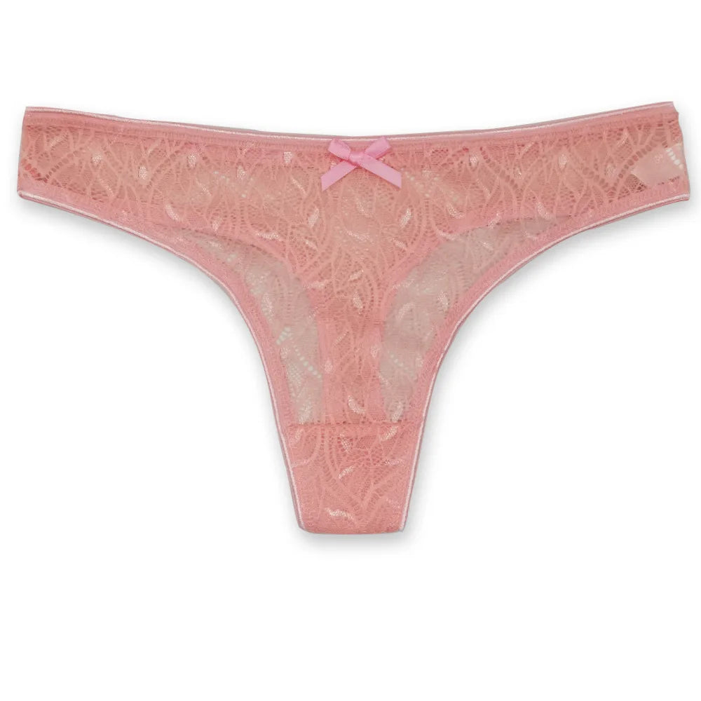Solid Panties For Women Plus Size Low Lace Patchwork Panties Sexy Thong Waist Sexy Lingerie For Women Lenceria Femenina Трусы