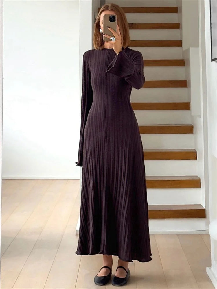 Women Lace-Up Dress