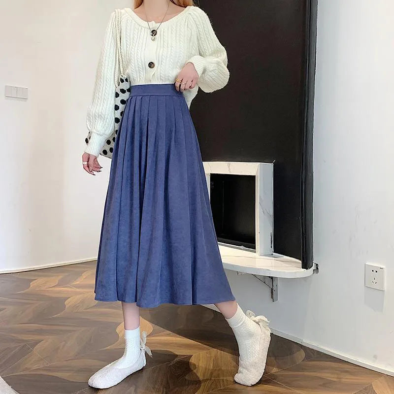 Lucy Vintage Pleated Skirt