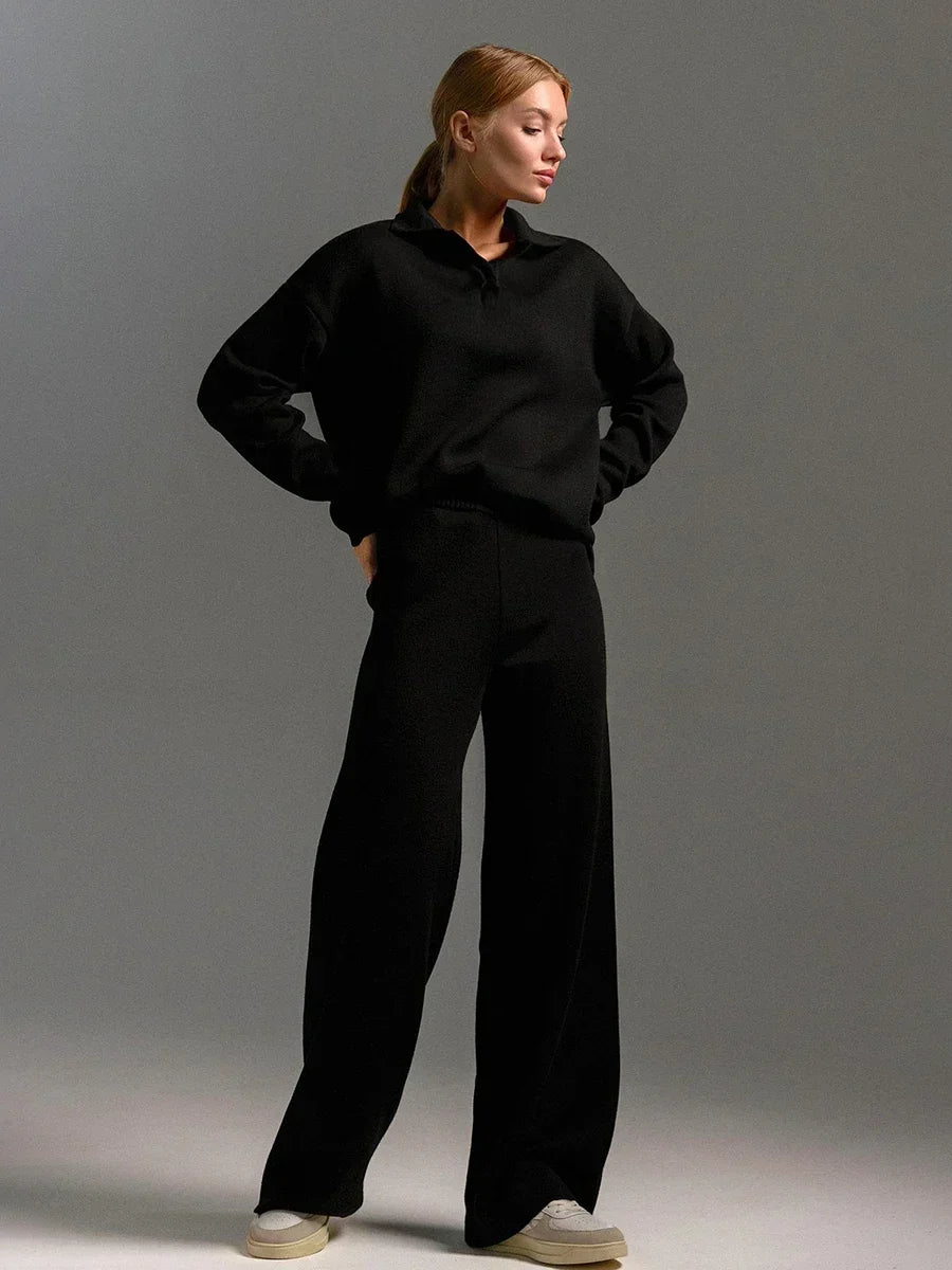 Women's Winter Thick Knitted Suits