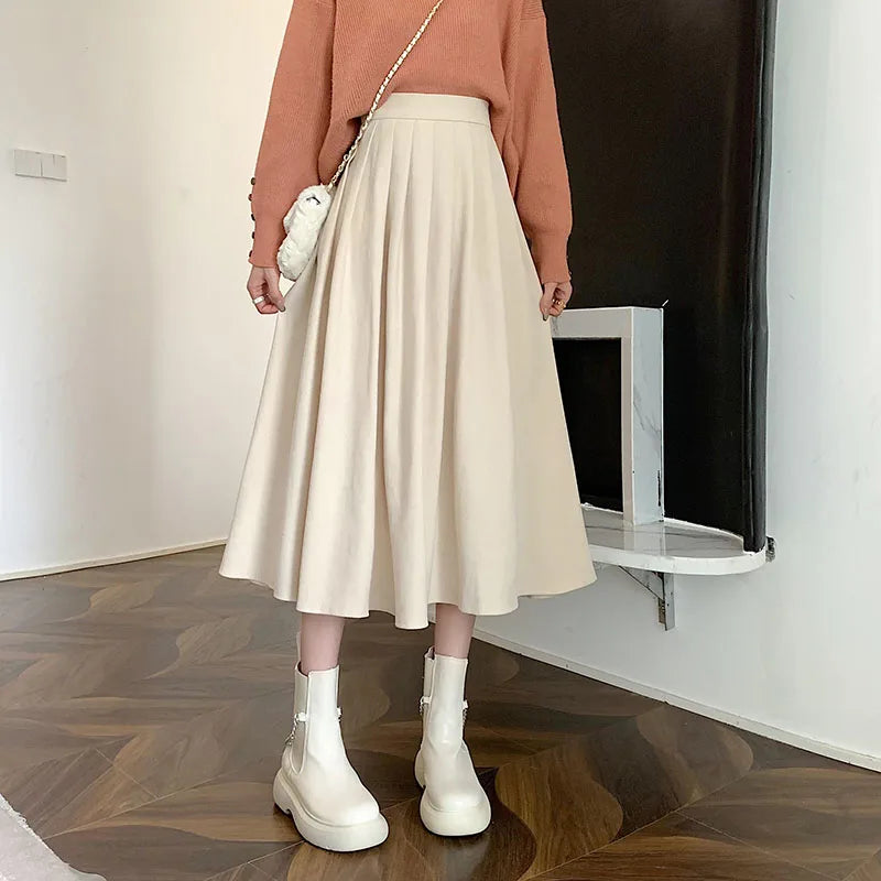 Lucy Vintage Pleated Skirt