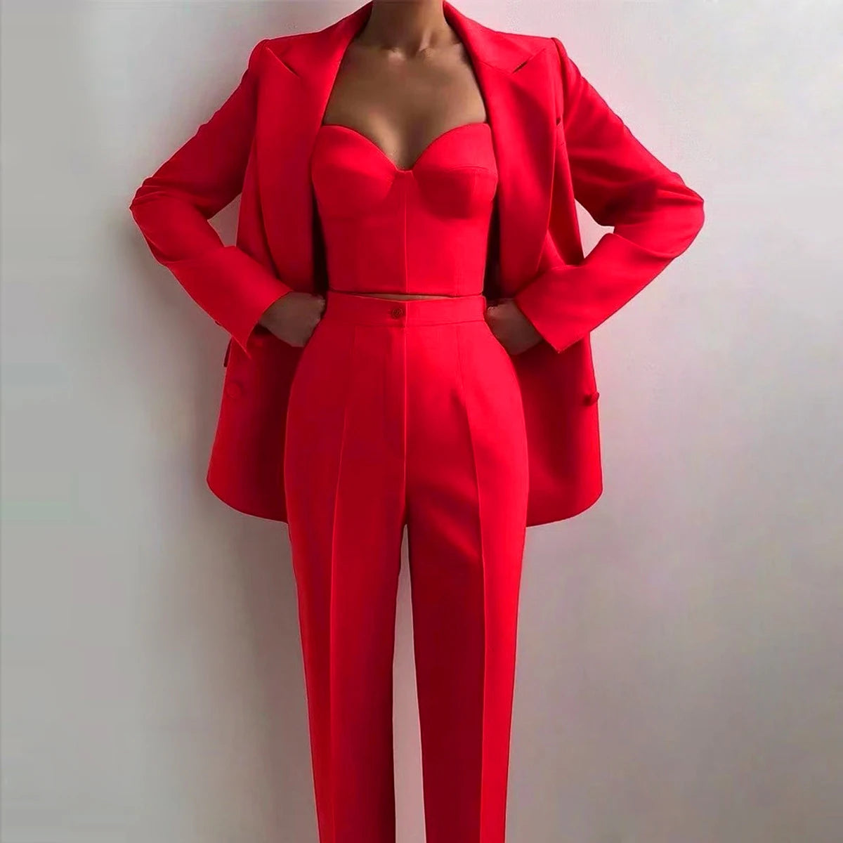 Professional Ladies Suit Three-piece Set