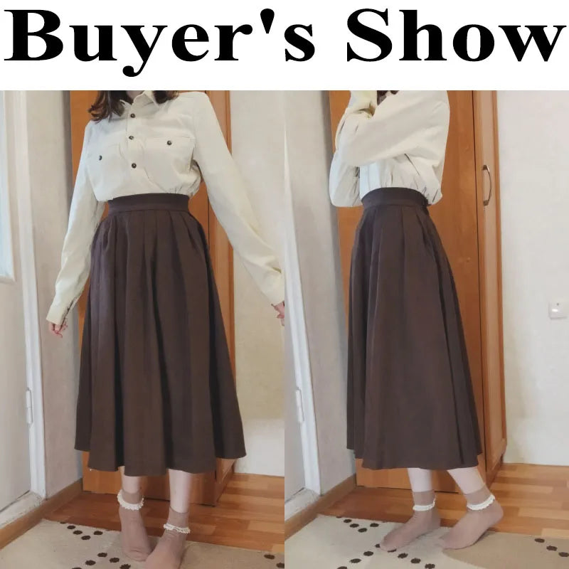 Lucy Vintage Pleated Skirt