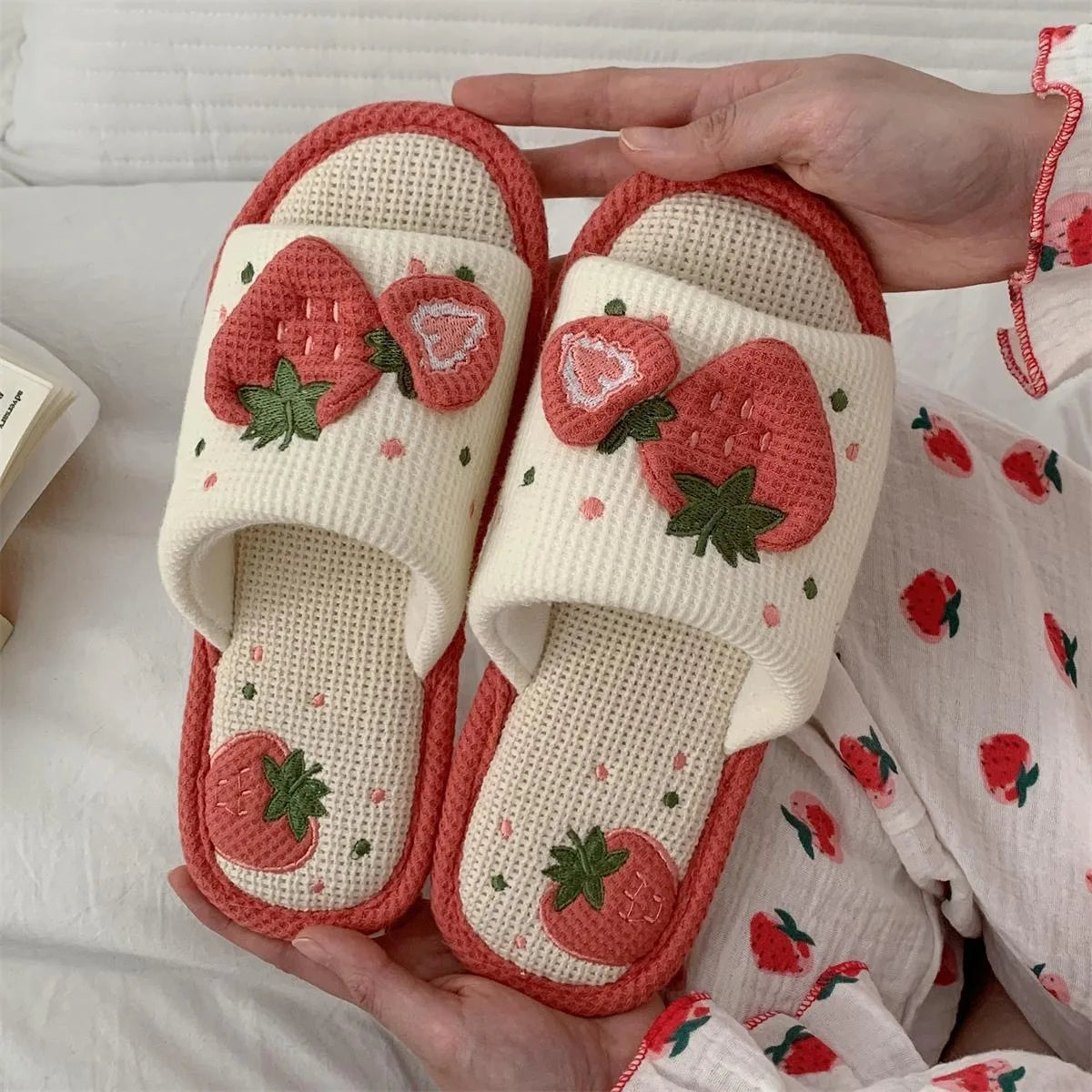 Comfortable Linen Home Slippers