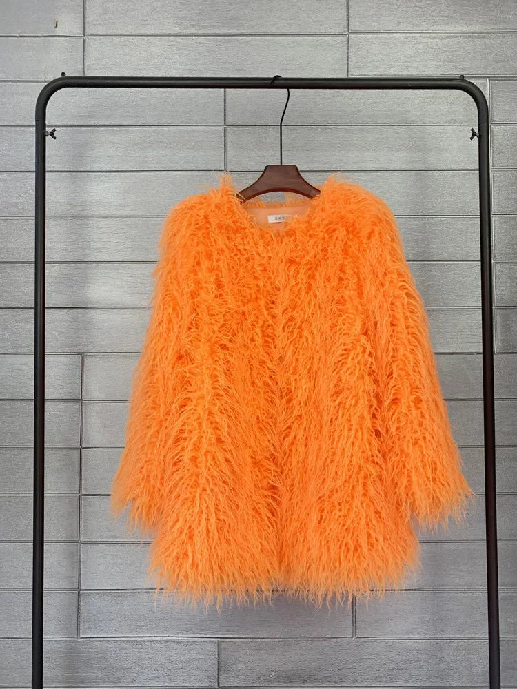 Women Colorful Coat Jacket