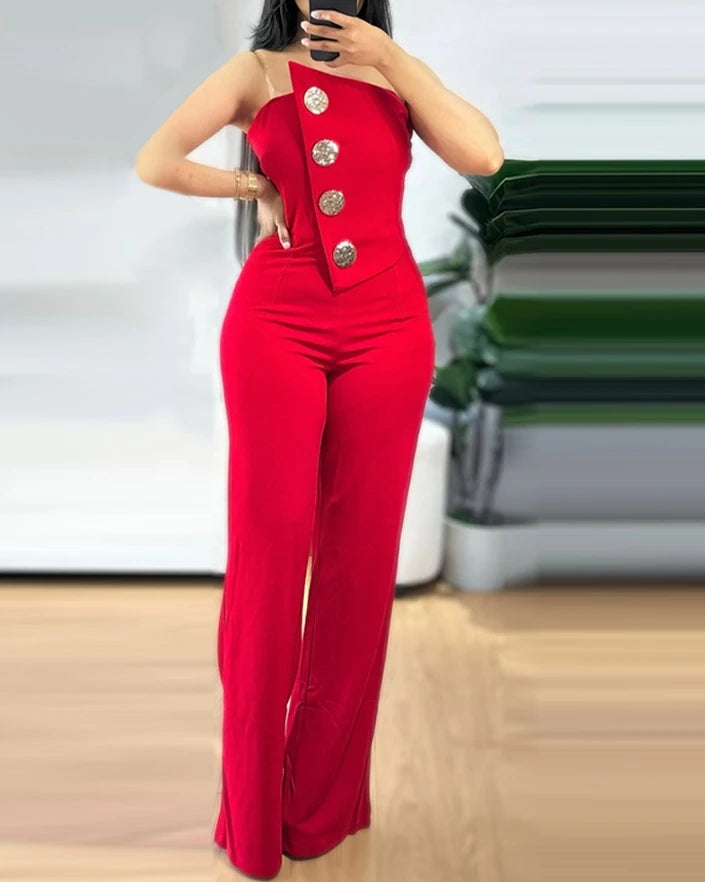 Strapless Jumpsuit