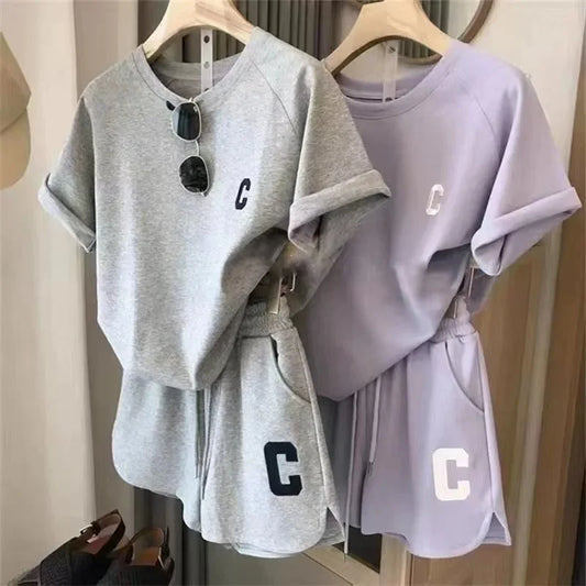 Women Top Shorts Set