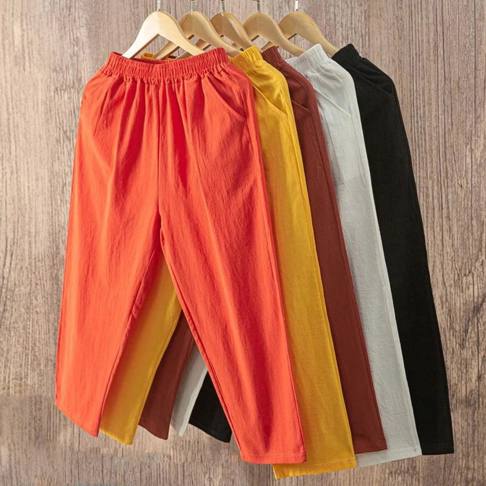 High Waist Casual Pants
