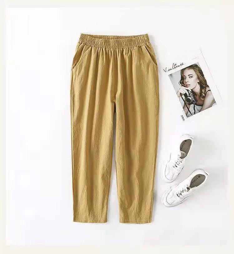 High Waist Casual Pants