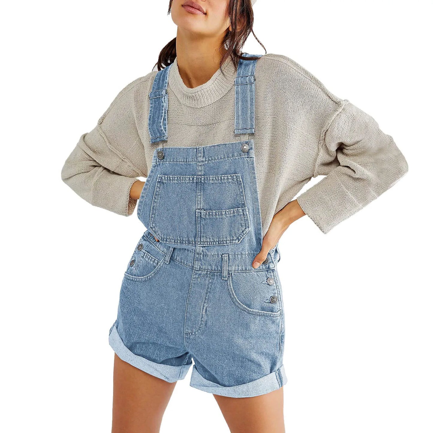 Vintage Black Denim Rompers