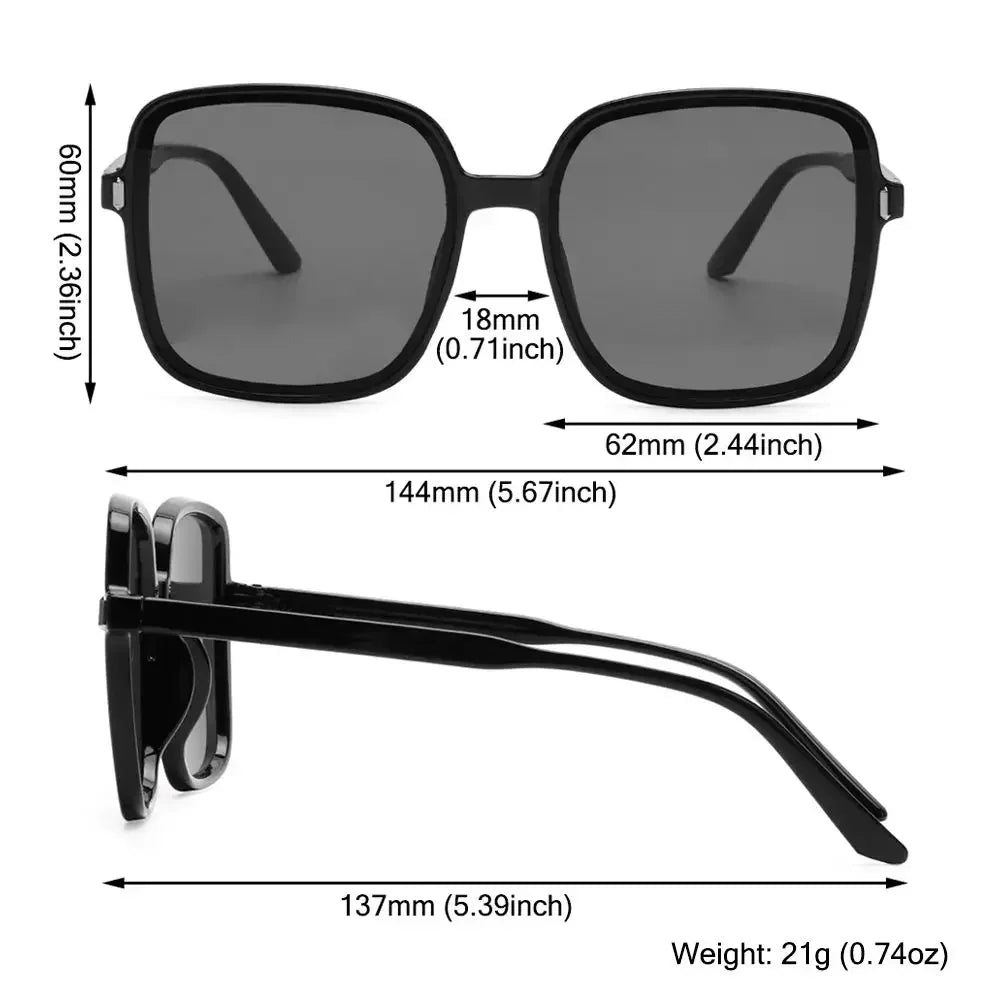Women's Big Frame Vintage Sunglasses