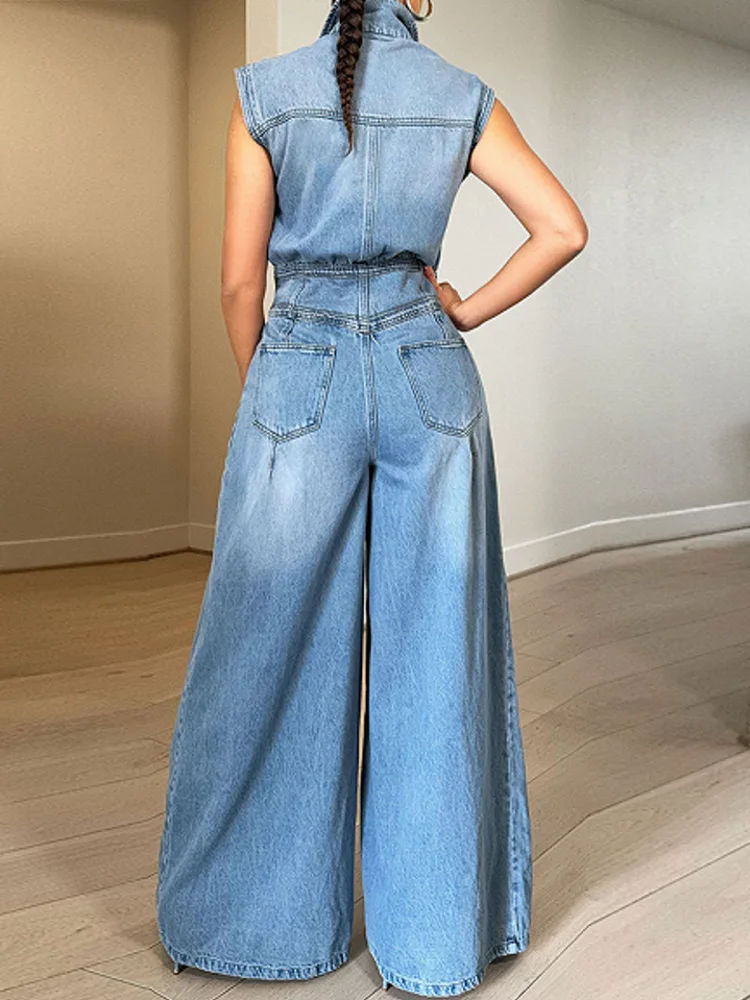 Women's Denim Jumpsuit