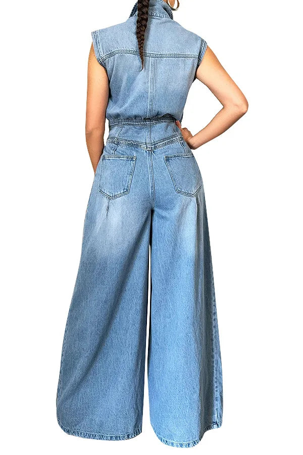 Women's Denim Jumpsuit