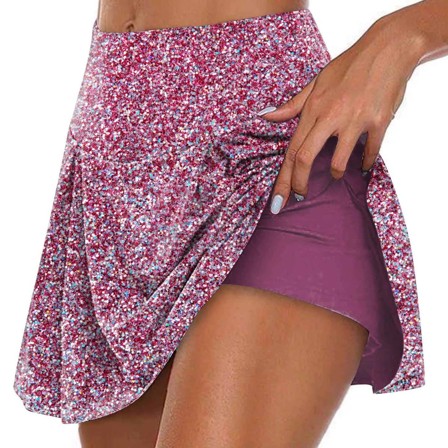 Women's Sports Elastic Tennis Skirt
