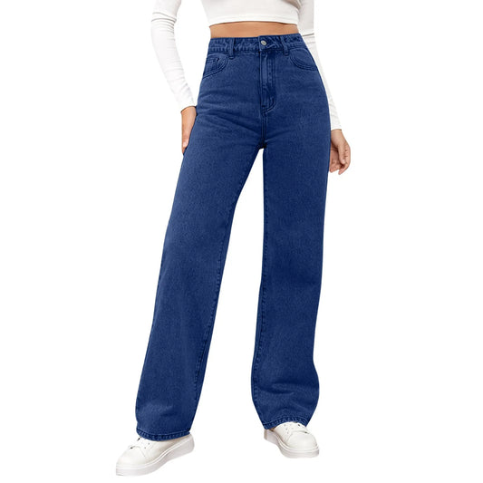 Versatile Straight Leg Pants Jeans