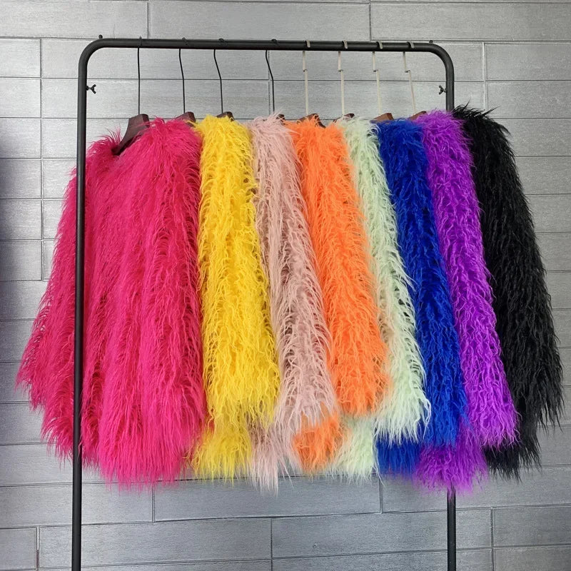 Women Colorful Coat Jacket