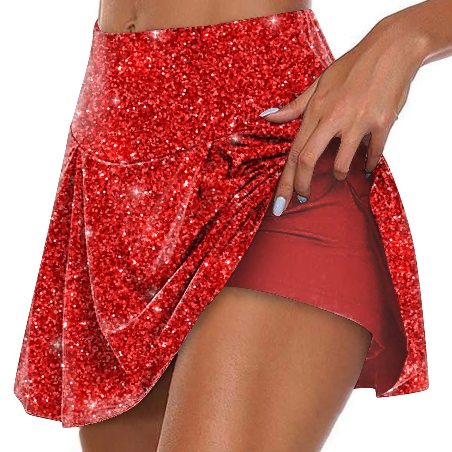 Women's Sports Elastic Tennis Skirt