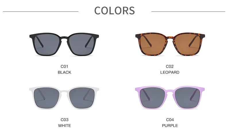 Women's Retro Rectangle Sunglasses