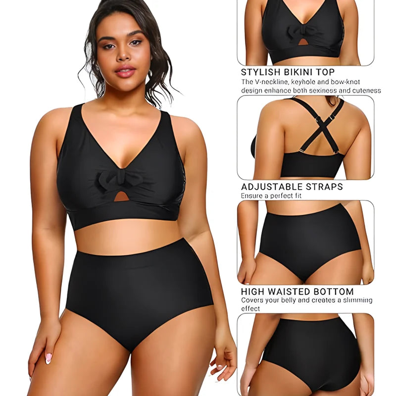 Two Piece Bikini Set Tummy Control.