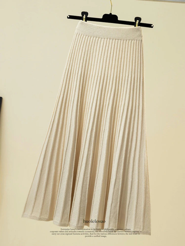 Pleated Long Skirts