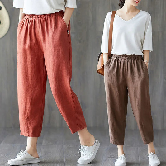 High Waist Casual Pants