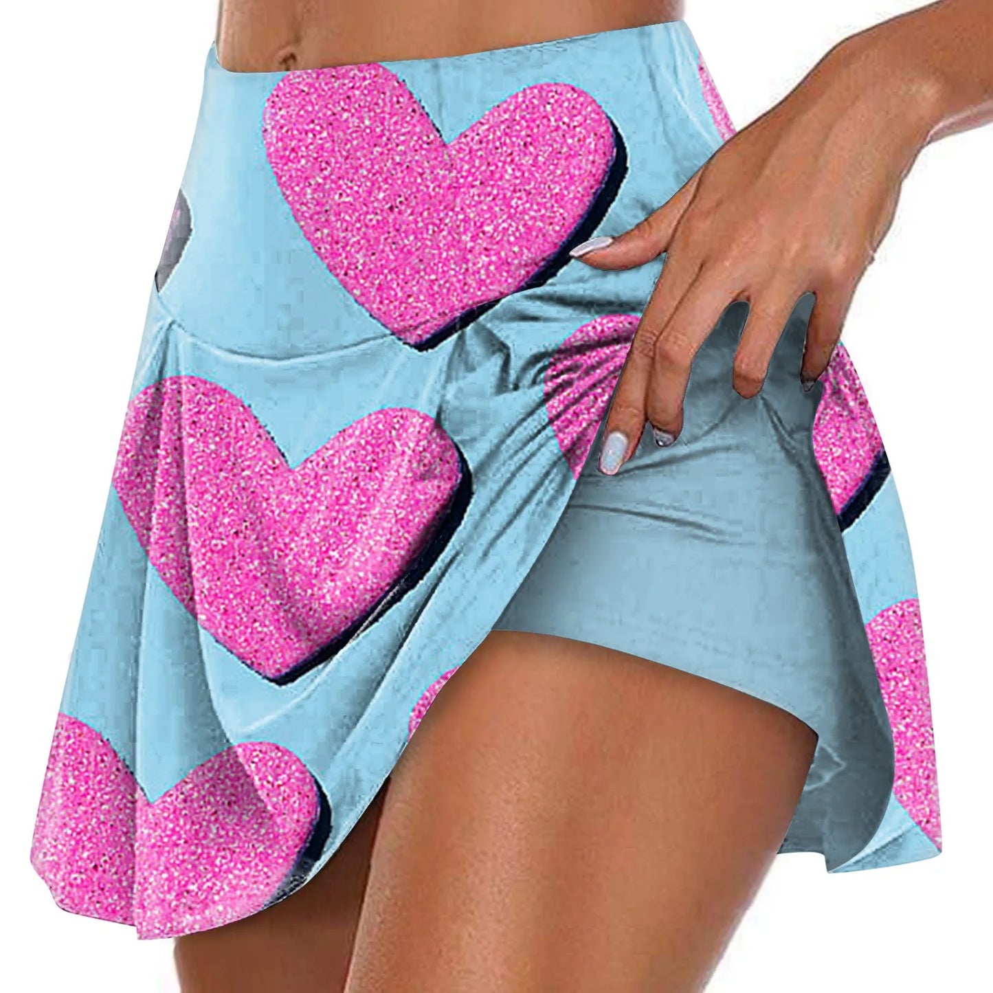 Women's Sports Elastic Tennis Skirt