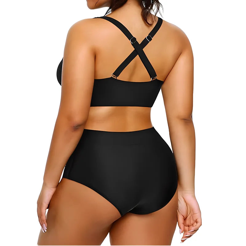 Two Piece Bikini Set Tummy Control.