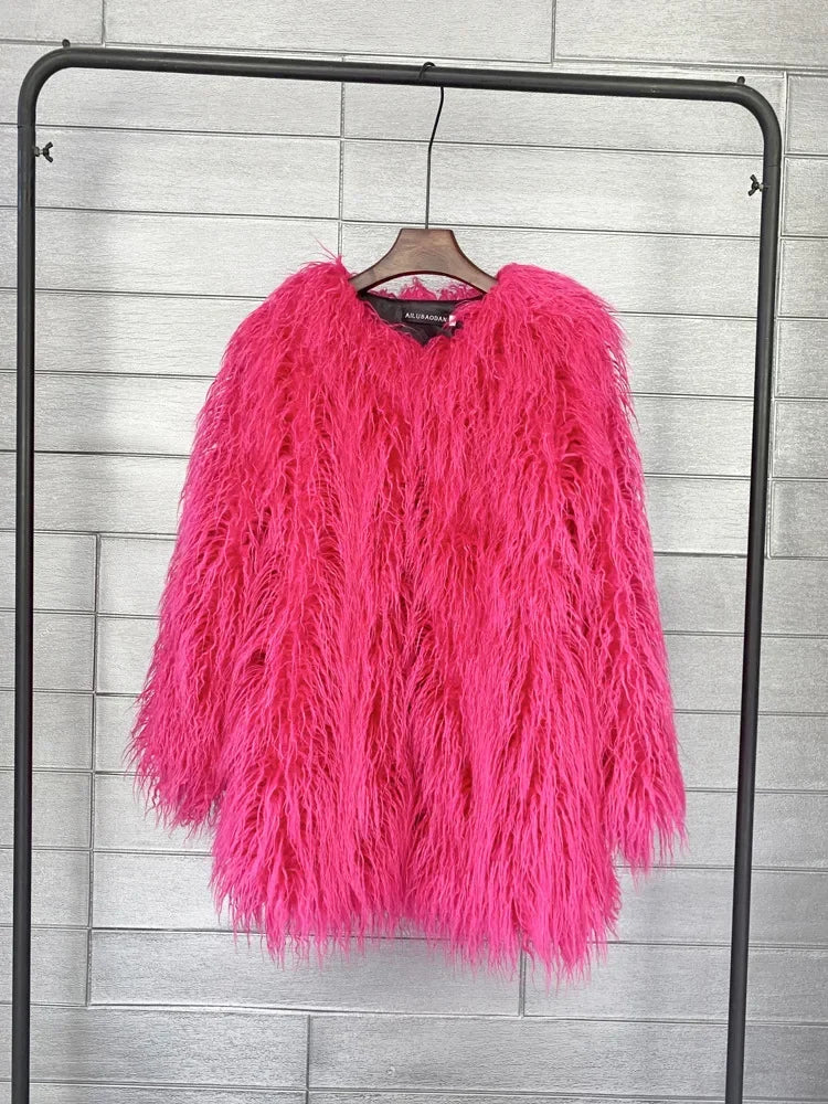 Women Colorful Coat Jacket