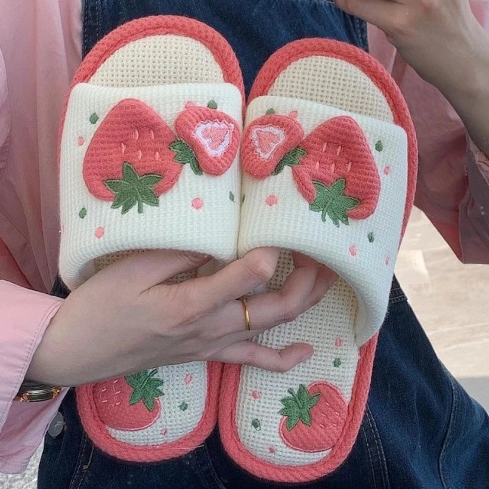 Comfortable Linen Home Slippers