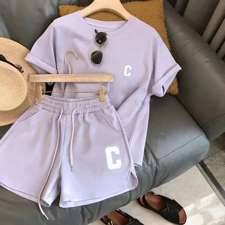 Women Top Shorts Set
