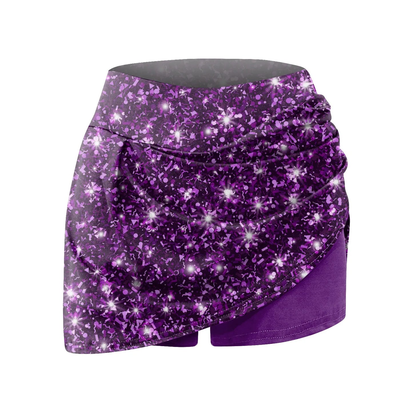 Women's Sports Elastic Tennis Skirt