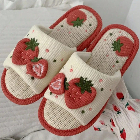 Comfortable Linen Home Slippers