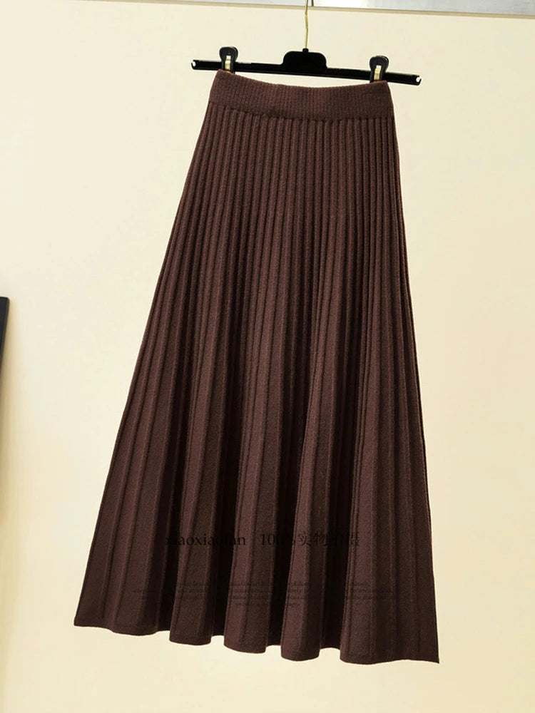 Pleated Long Skirts
