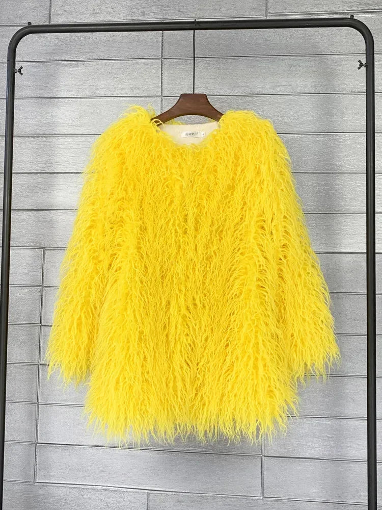 Women Colorful Coat Jacket